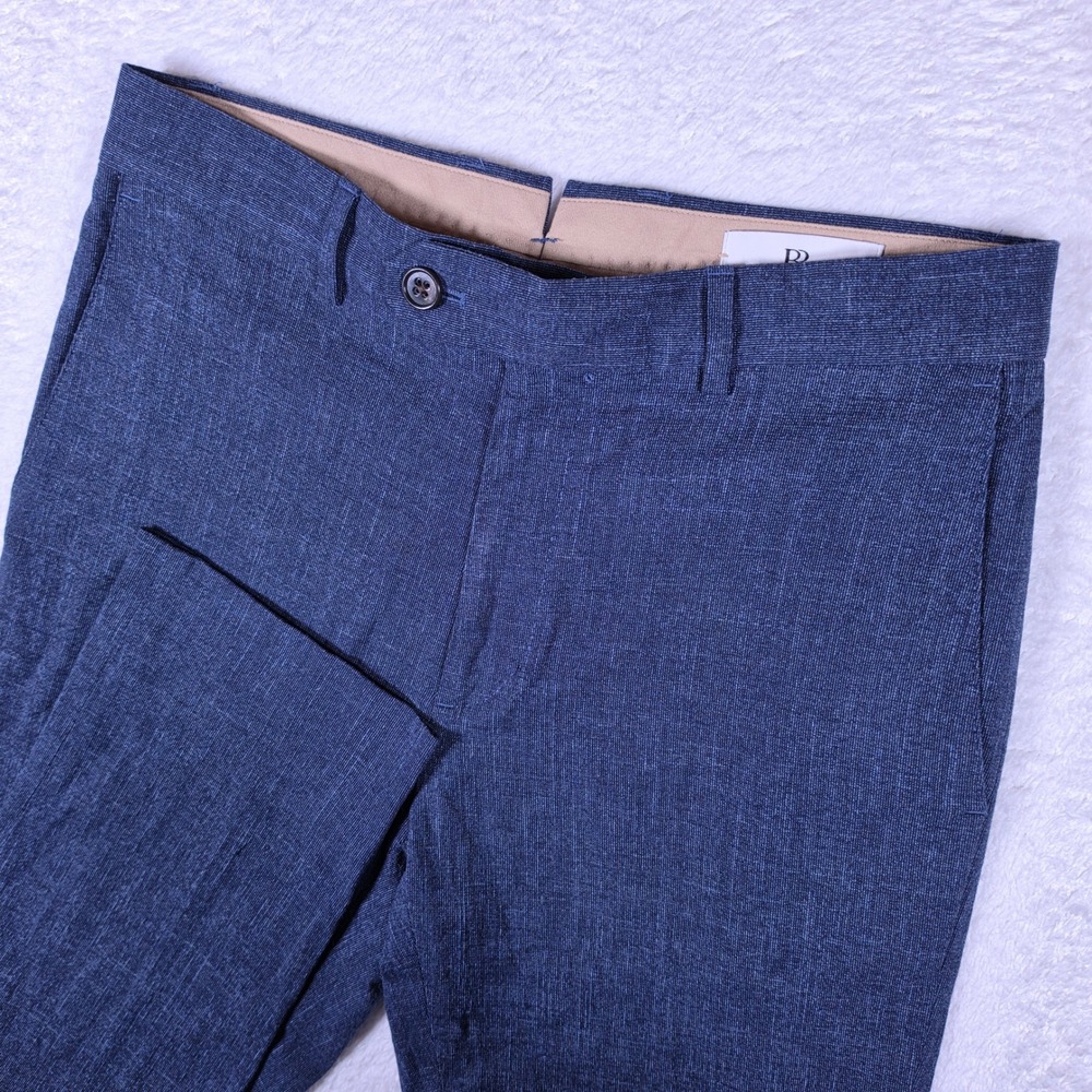 NEW Banana Republic Italian Stretch Men 29x32 Navy S/870410-02 Textured Trousers